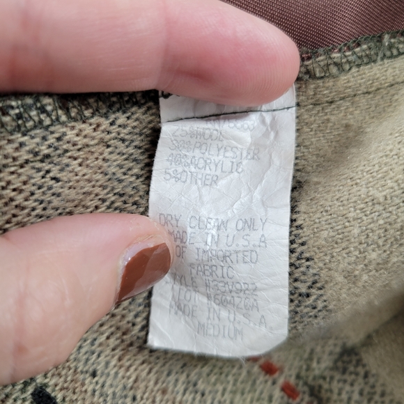 VINTAGE 90s FIRST OPTION Button Front Vest Brown - Picture 14 of 15